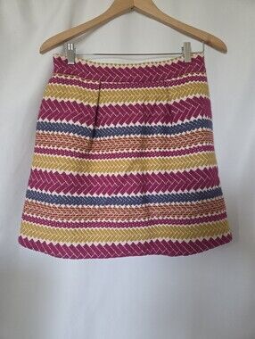 Anthropologie Woven Textured Boho Mini skirt